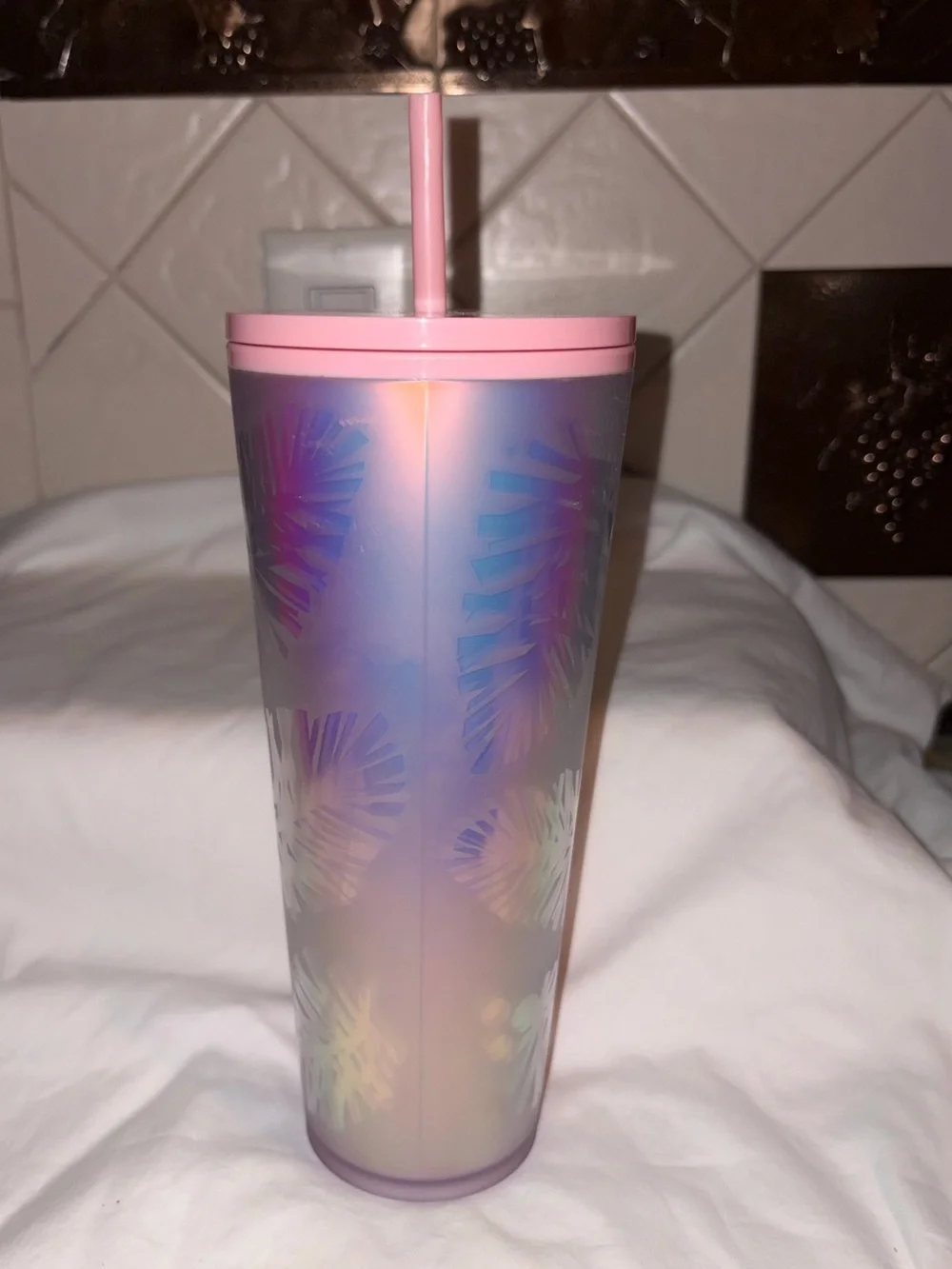 Starbucks Pine Cone 2019 Limited Edition Holiday Palm Leaf Venti Tumbler 24oz